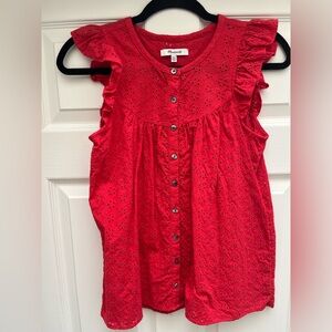 Madewell cotton Top, barely worn.